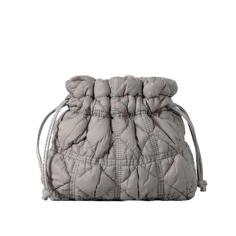 Bolsa Tiracolo Acolchoada Louise Cinza
