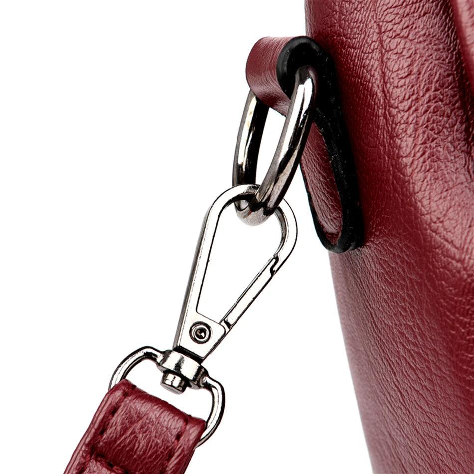 Bolsa Tiracolo de Couro Balida Vermelho