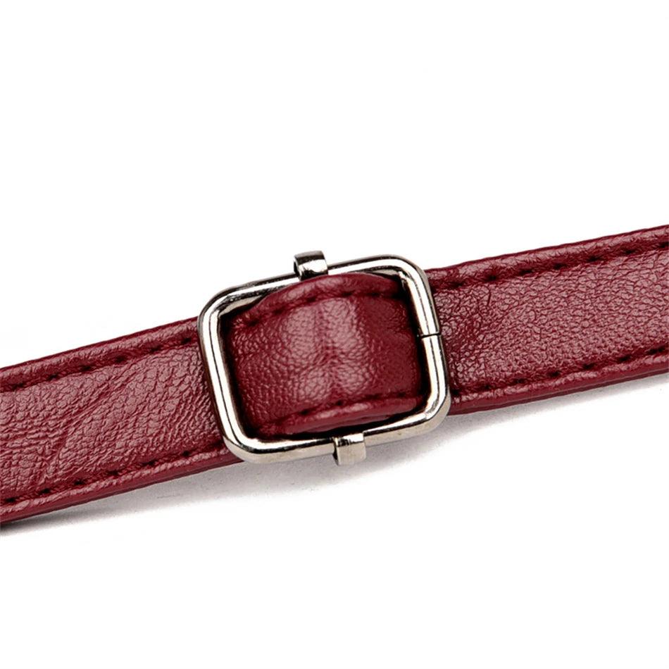 Bolsa Tiracolo de Couro Balida Vermelho