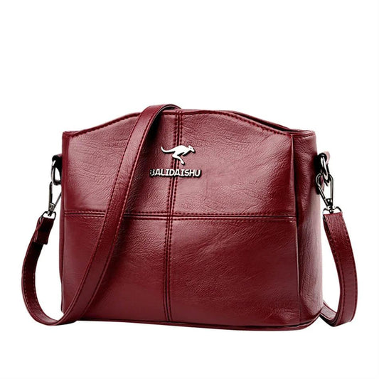 Bolsa Tiracolo de Couro Balida Vermelho