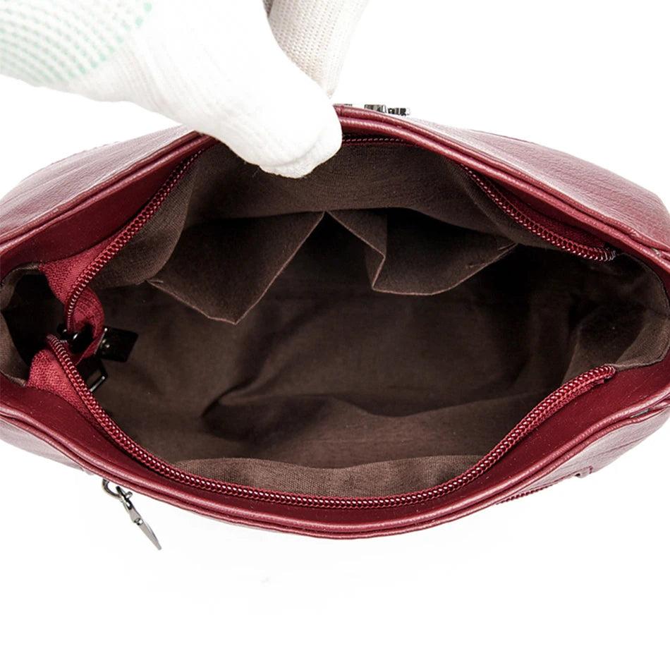 Bolsa Tiracolo de Couro Balida Vermelho
