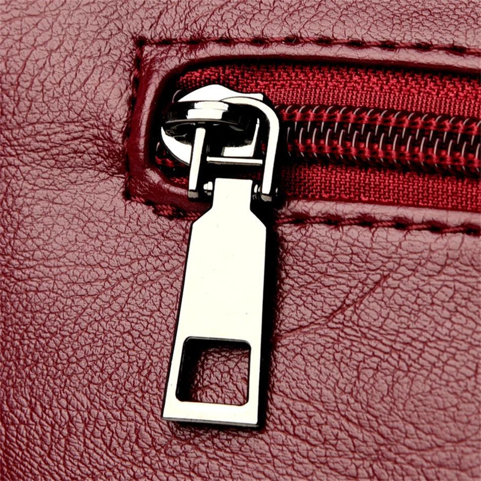 Bolsa Tiracolo de Couro Balida Vermelho