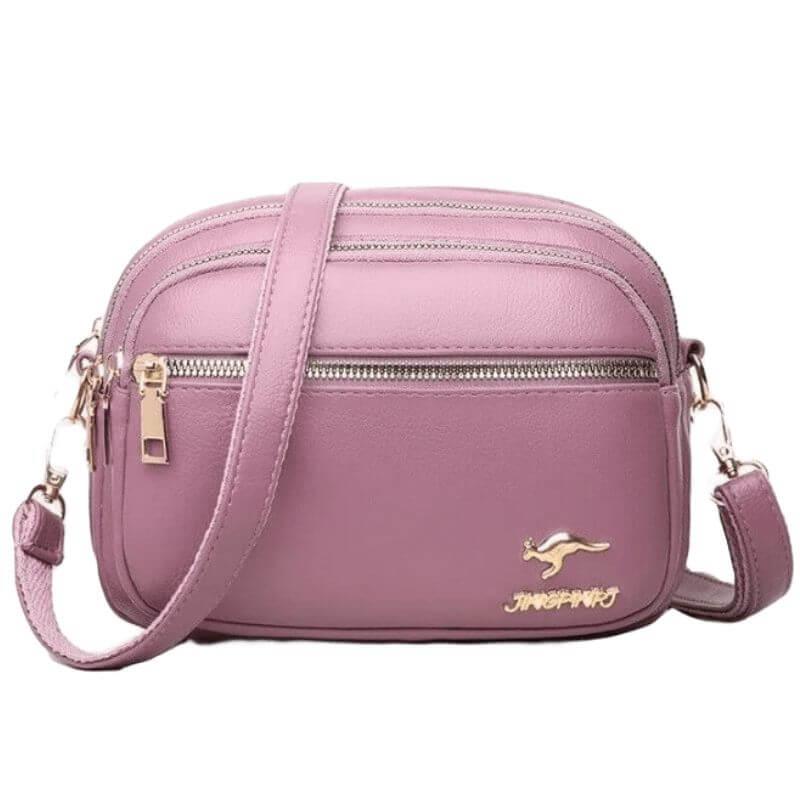 Bolsa Tiracolo de Couro Mavi Lilas