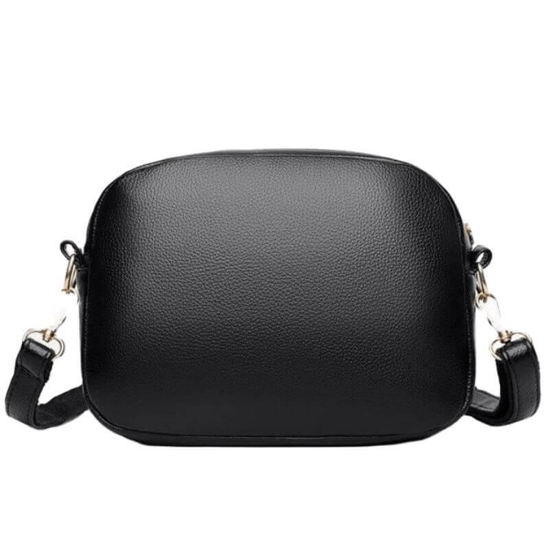Bolsa Tiracolo de Couro Mavi Preto