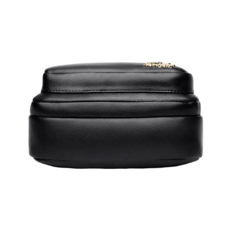 Bolsa Tiracolo de Couro Mavi Preto