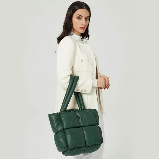 Bolsa Tote Acolchoada Elena Verde