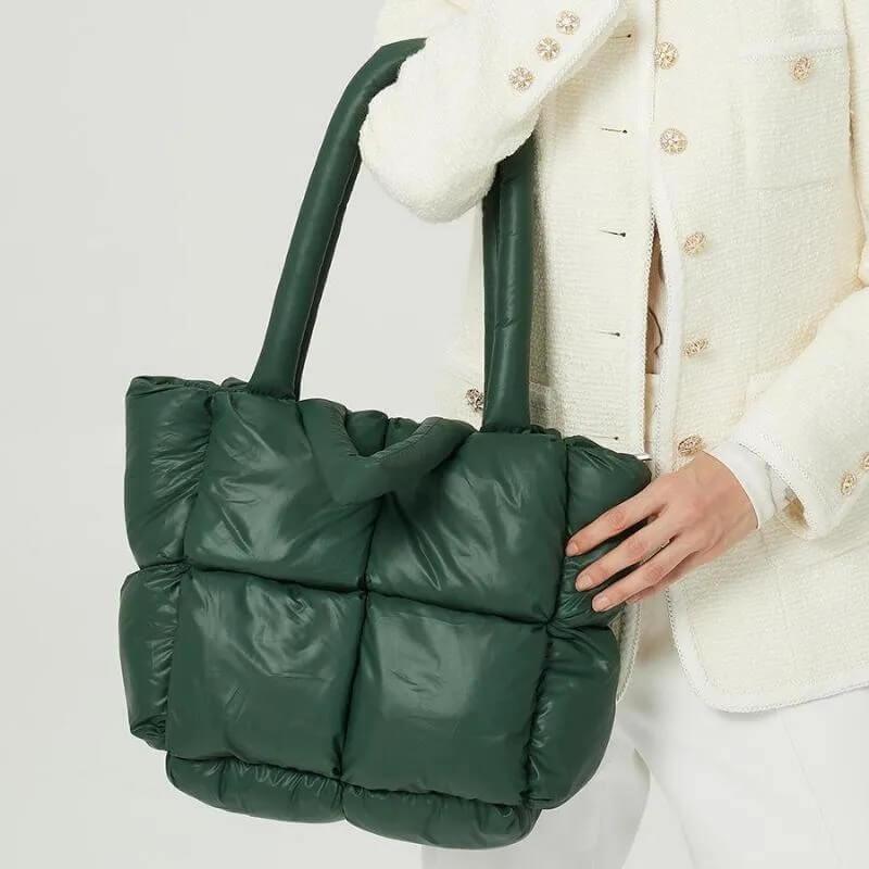 Bolsa Tote Acolchoada Elena Verde