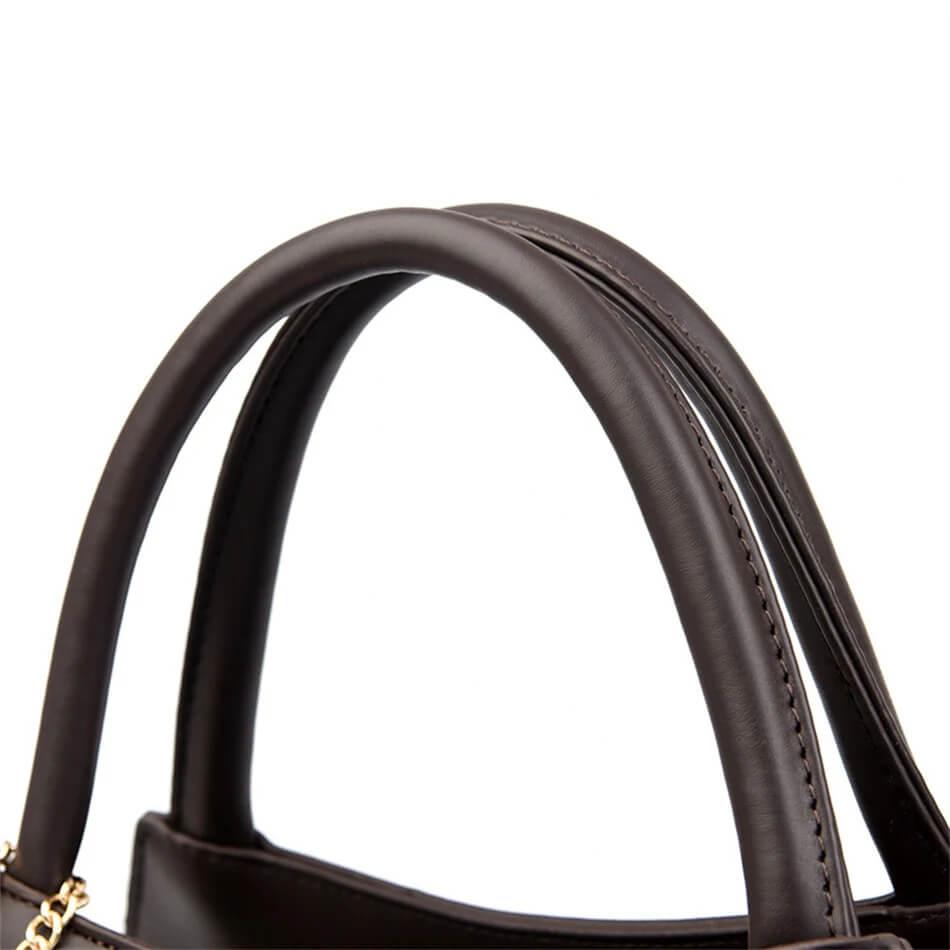 Bolsa Tote de Couro Amelia Cafe