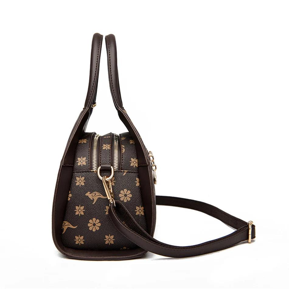 Bolsa Tote de Couro Amelia Cafe