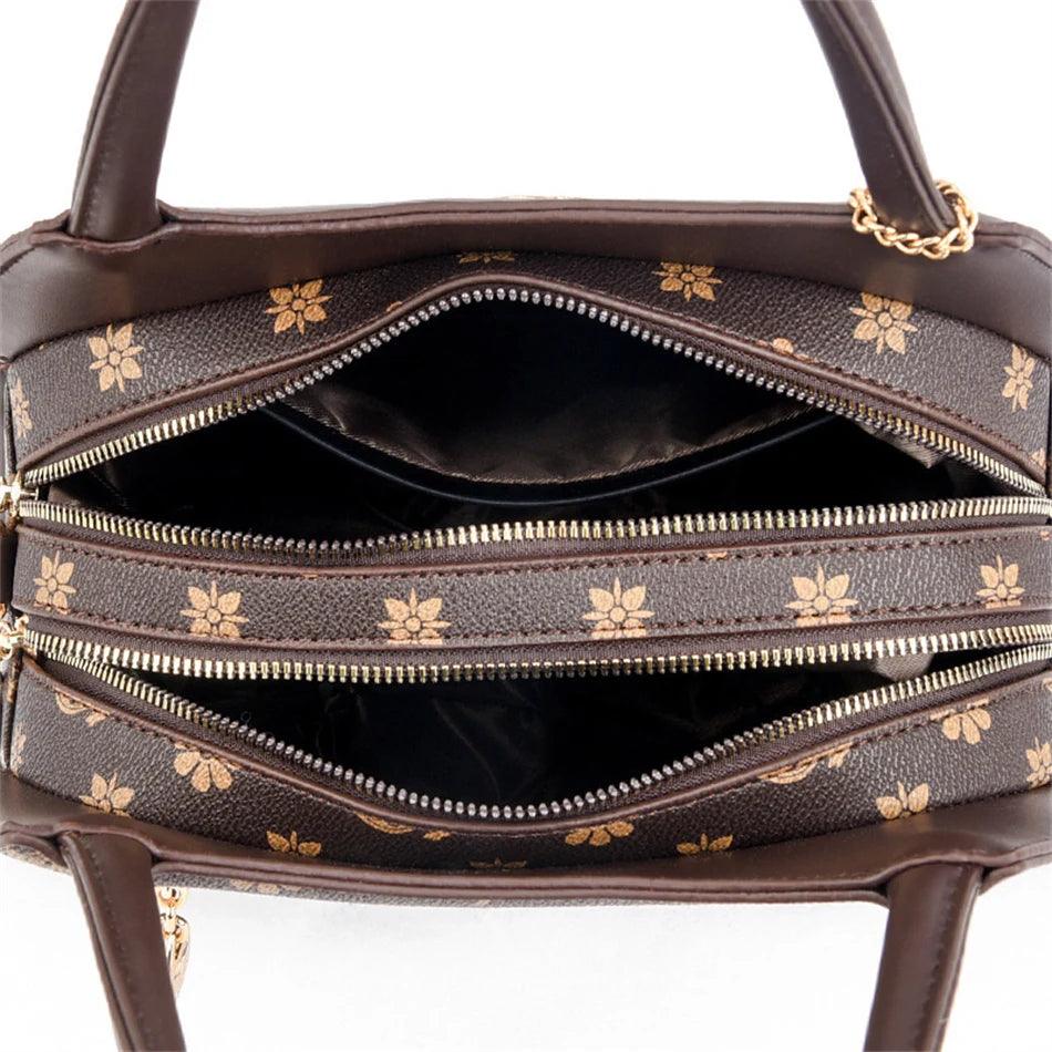 Bolsa Tote de Couro Amelia Cafe