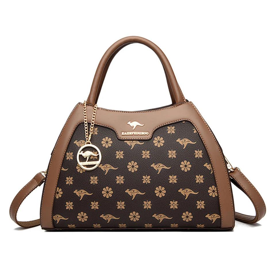 Bolsa Tote de Couro Amelia Marrom