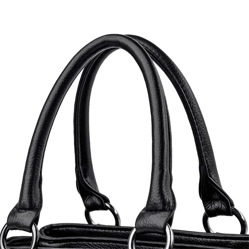 Bolsa Tote de Couro Kaidifein Preto