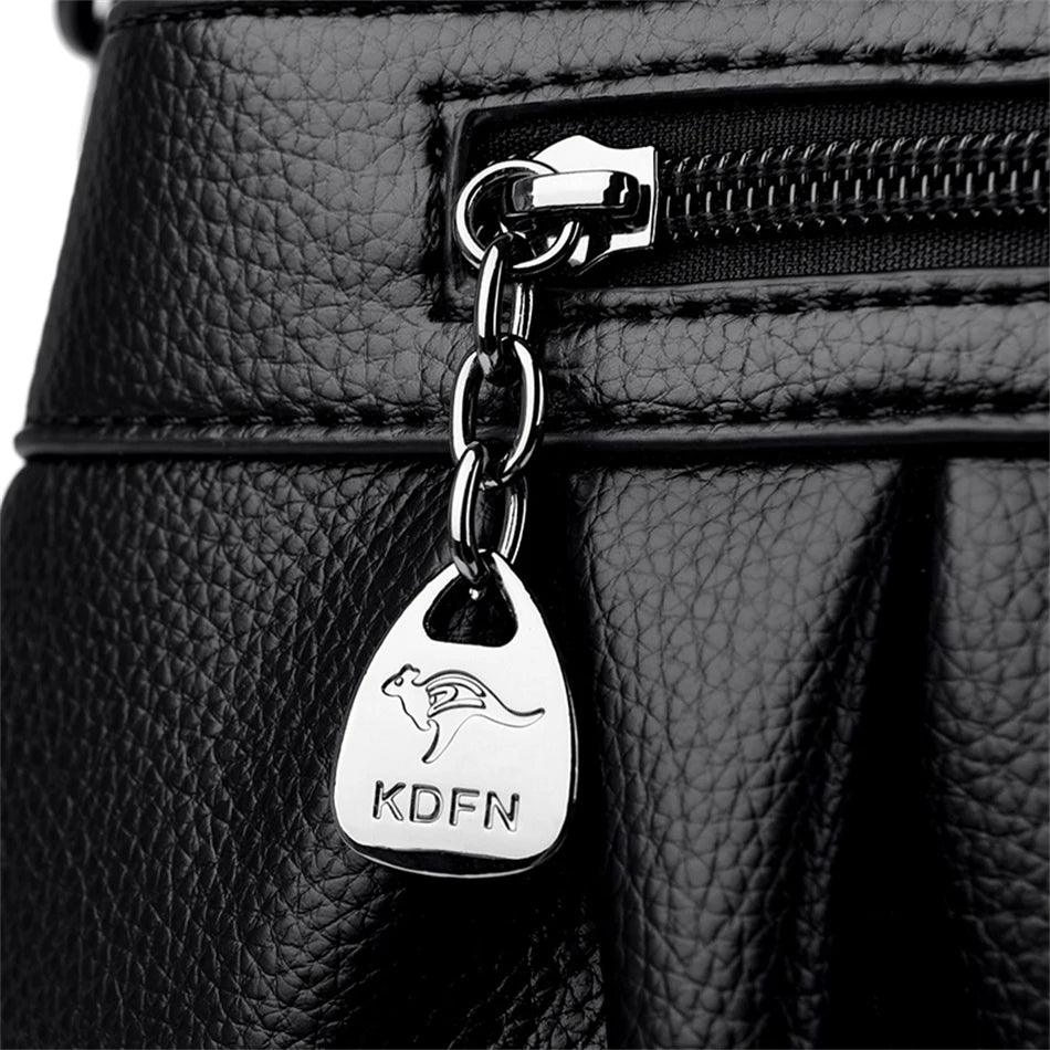 Bolsa Tote de Couro Kaidifein Preto