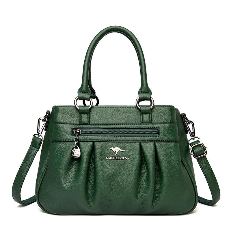 Bolsa Tote de Couro Kaidifein Verde