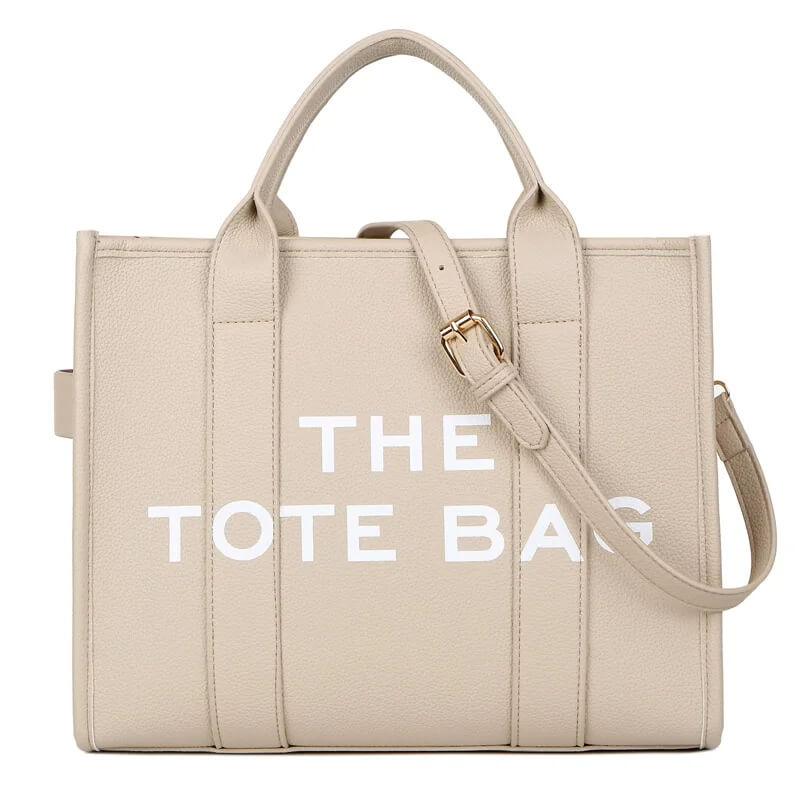 Bolsa Tote de Couro Mona Bege