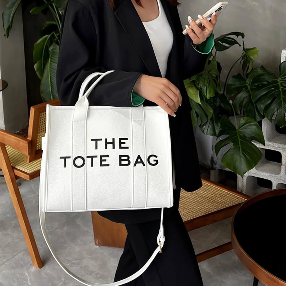 Bolsa Tote de Couro Mona Branco