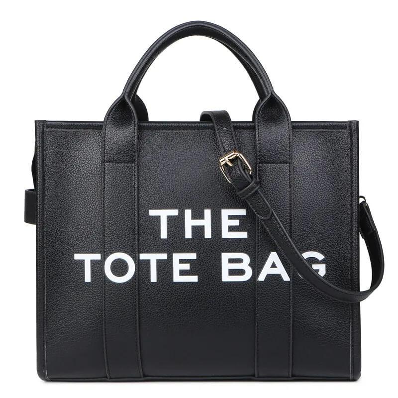 Bolsa Tote de Couro Mona Preto