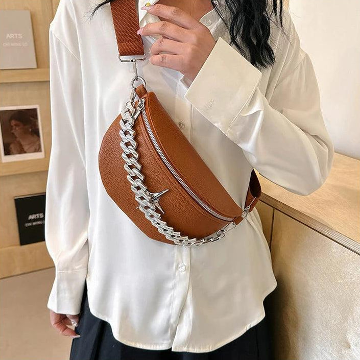 Bolsa Transversal Estelar Marrom