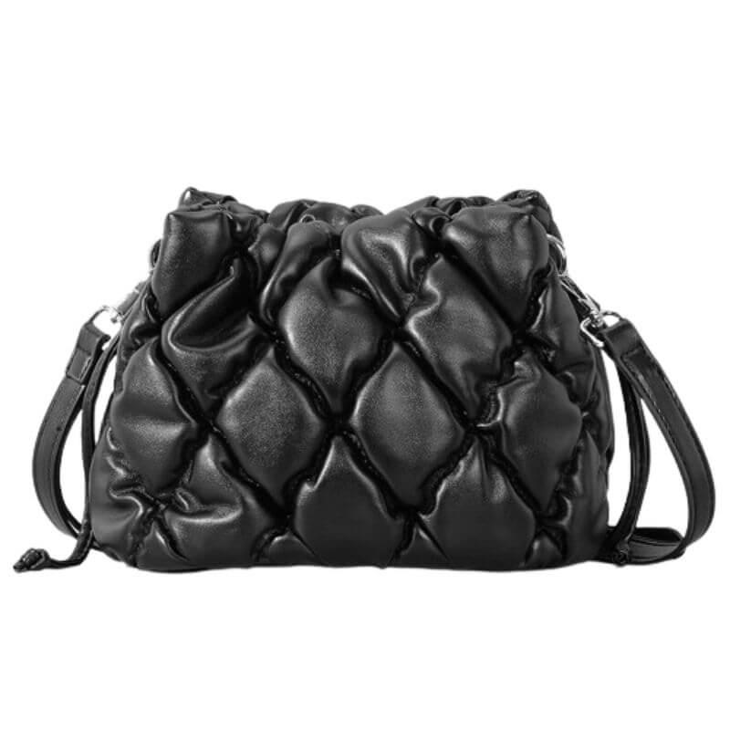 Bolsa de Ombro Acolchoada Ella Preto