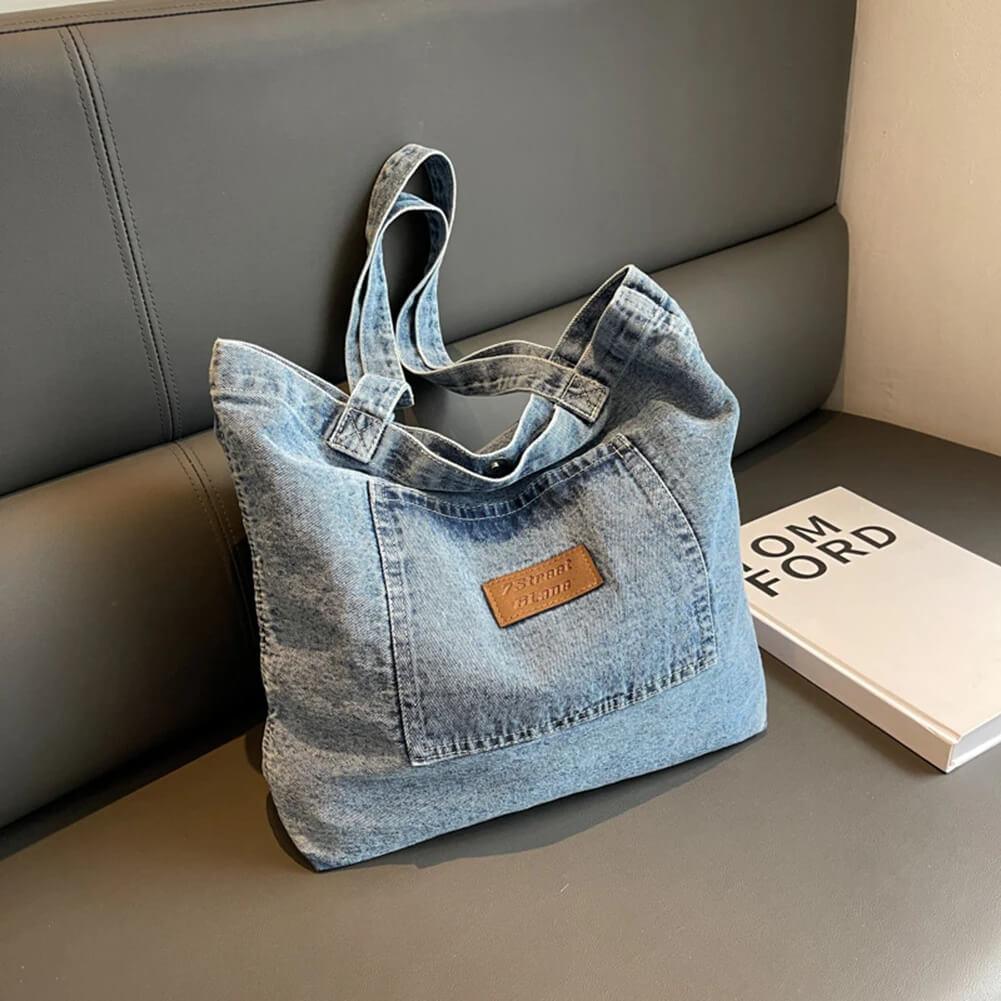 Bolsa de Ombro Jeans Marine Azul