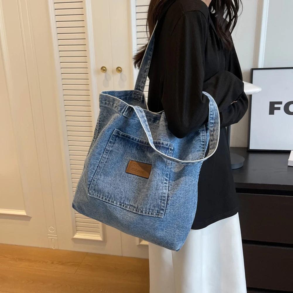 Bolsa de Ombro Jeans Marine Azul