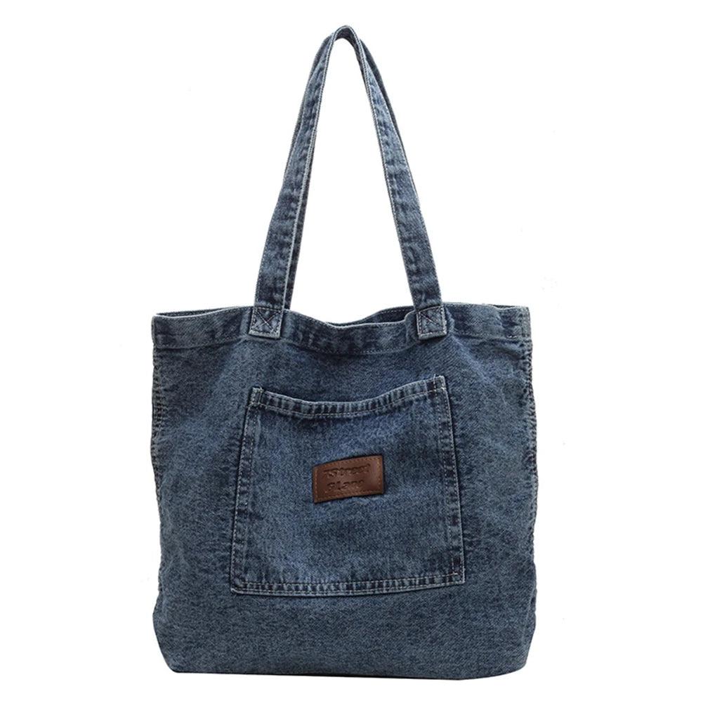 Bolsa de Ombro Jeans Marine Azul Marinho