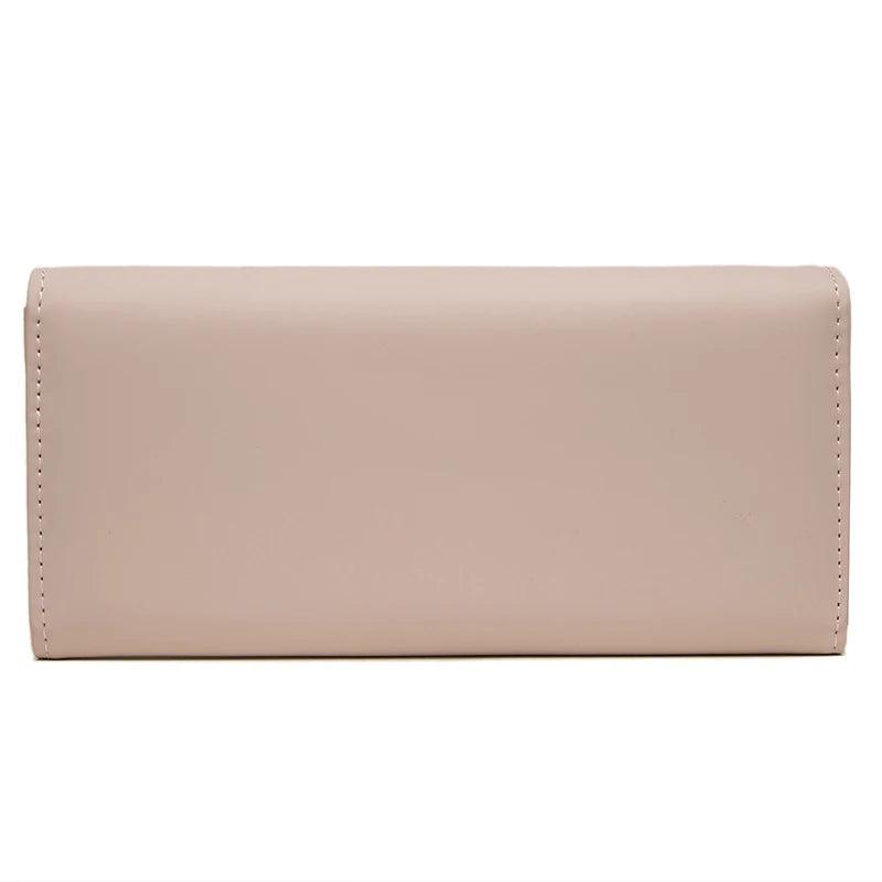 Carteira Feminina de Couro Hena Rosa