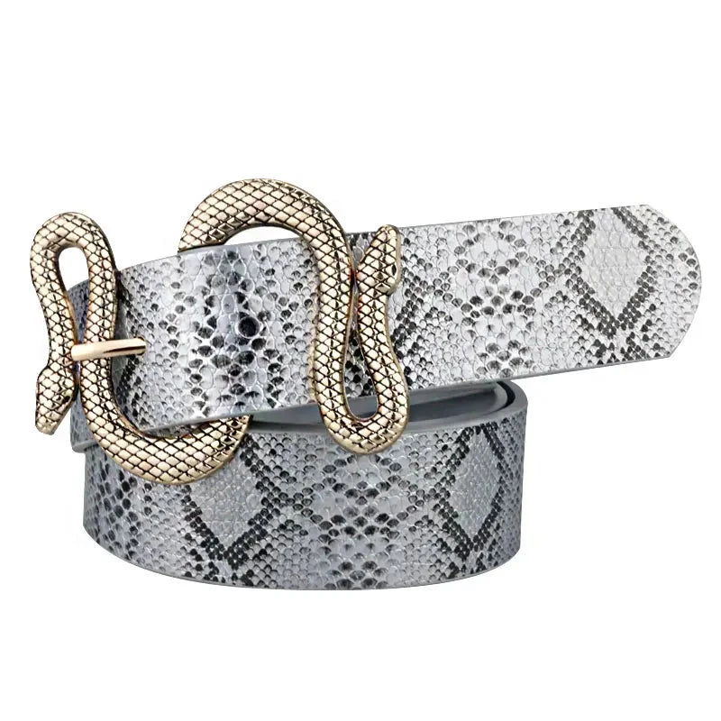 Cinto de Couro Cobra Feminino