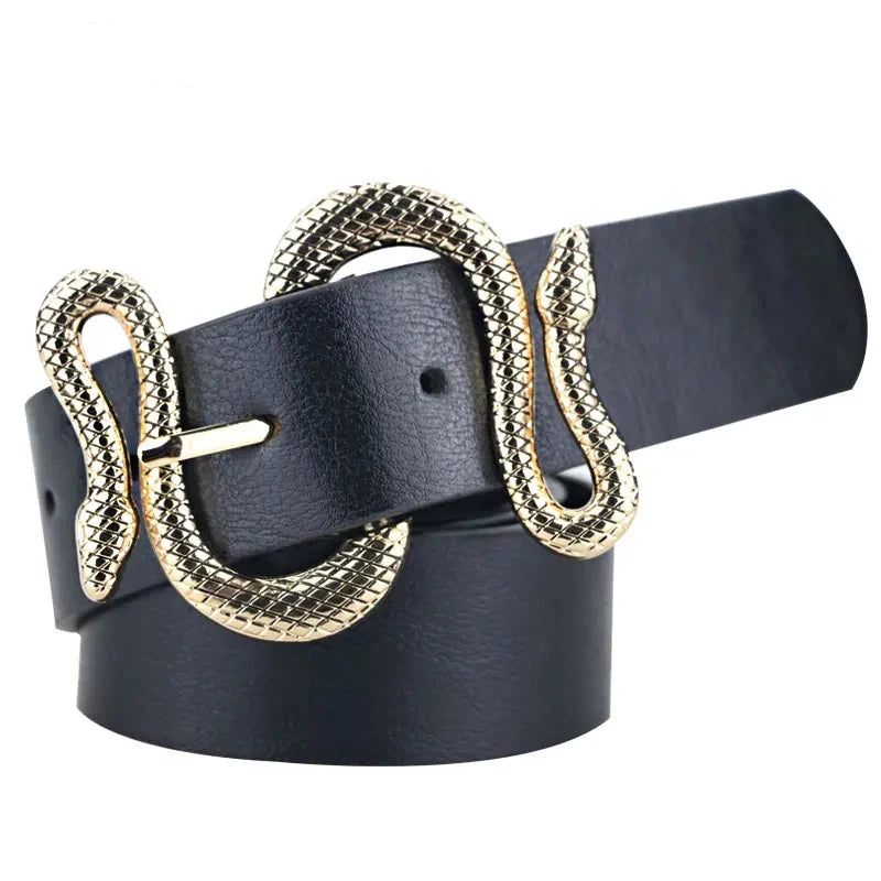 Cinto de Couro Cobra Feminino