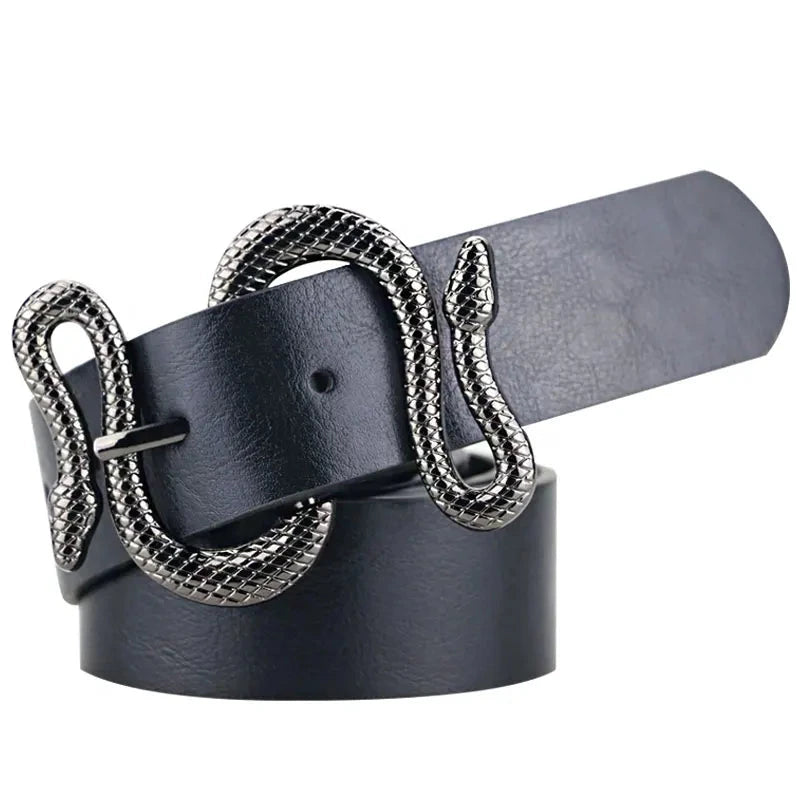 Cinto de Couro Cobra Feminino