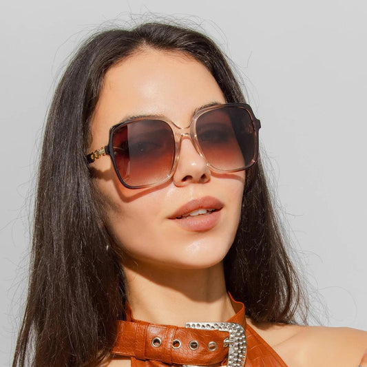 Oculos de Sol Feminino Quadrado Perséfone Marrom