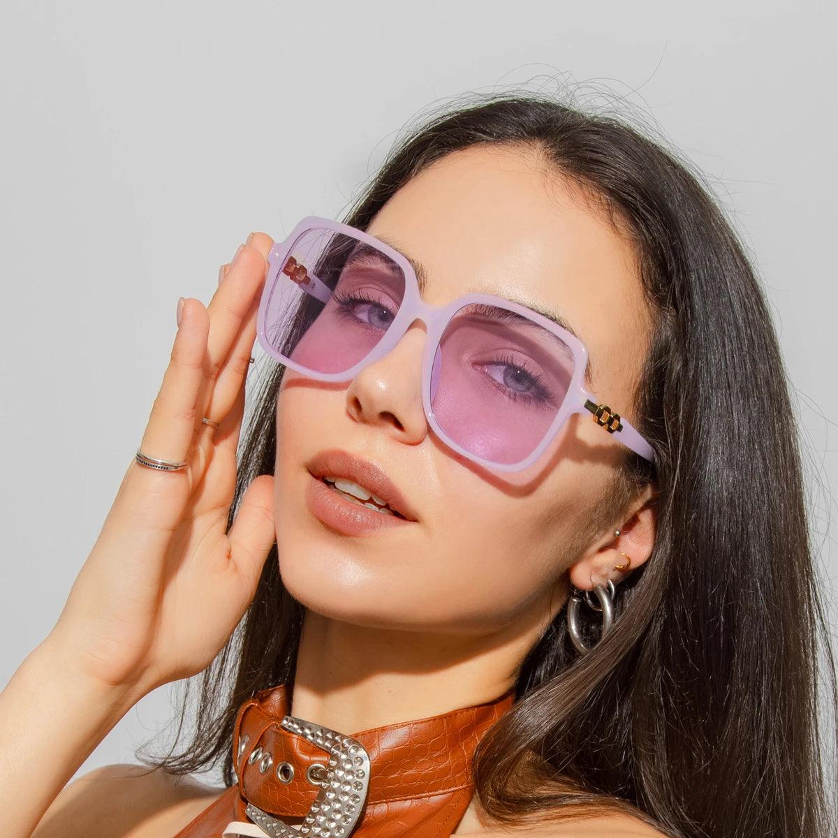 Oculos de Sol Feminino Quadrado Perséfone Roxo