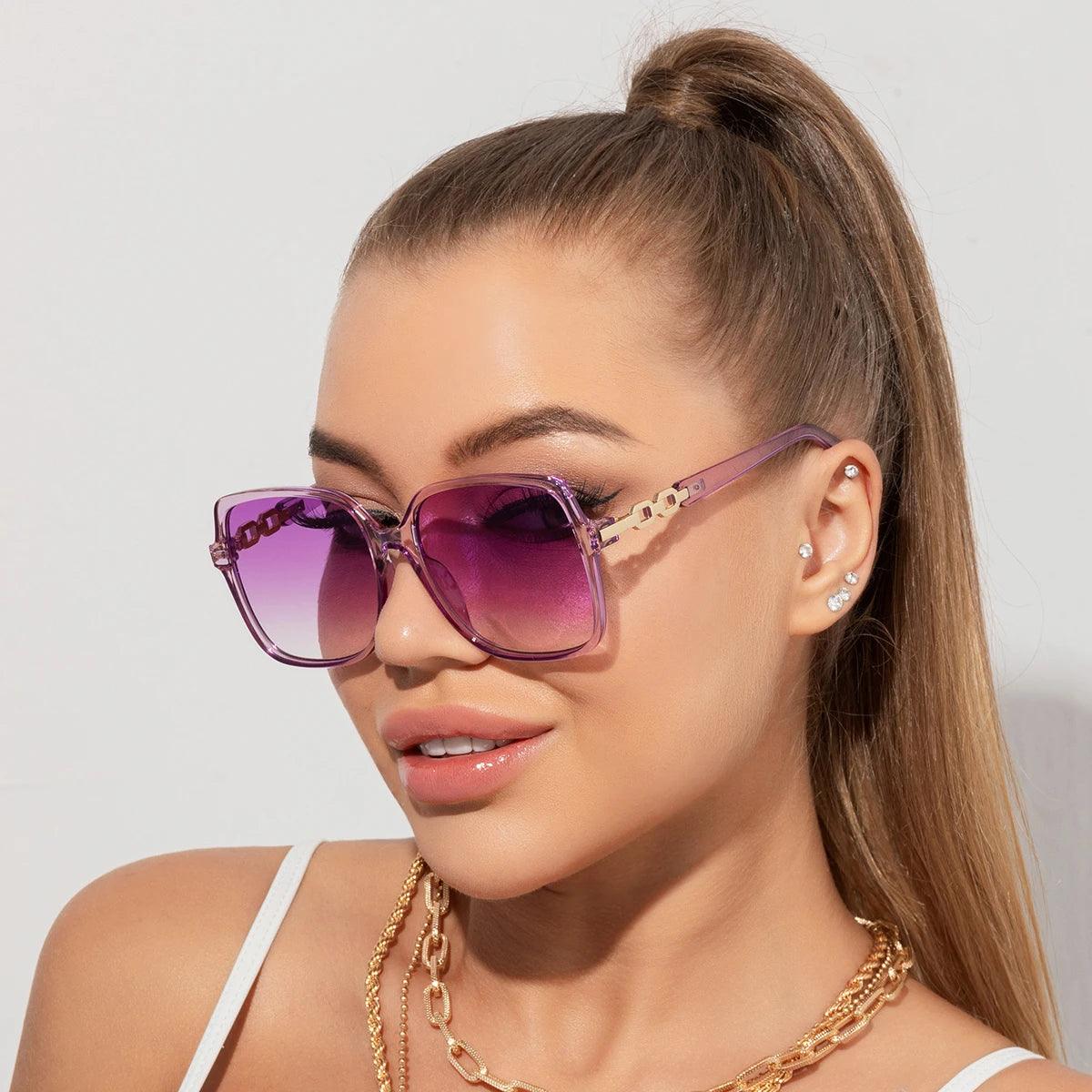 Óculos de Sol Feminino Quadrado Perséfone Violeta