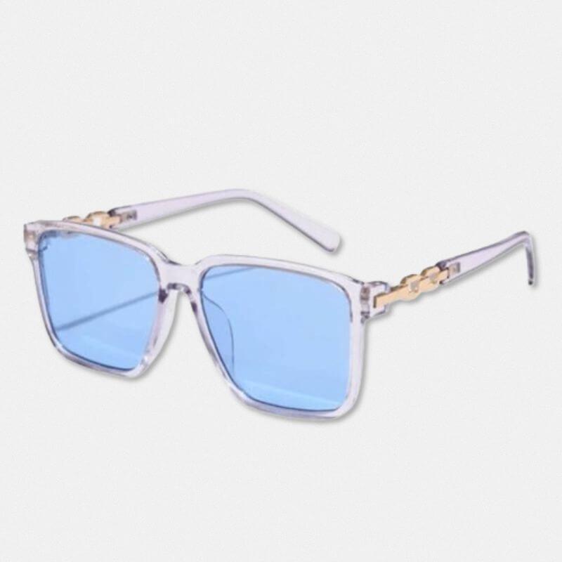 Óculos de Sol Quadrado Feminino Meysi Azul