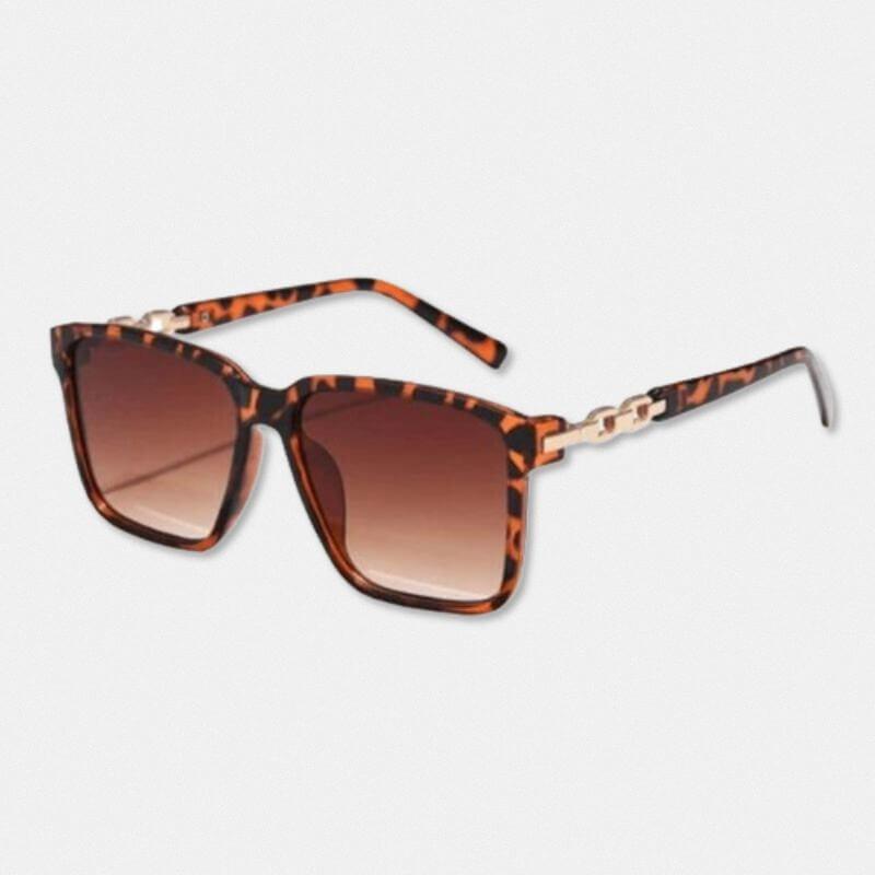 Óculos de Sol Quadrado Feminino Meysi Leopardo