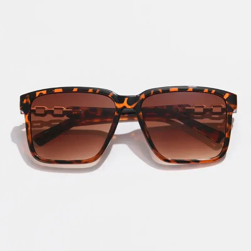 Óculos de Sol Quadrado Meysi Leopardo