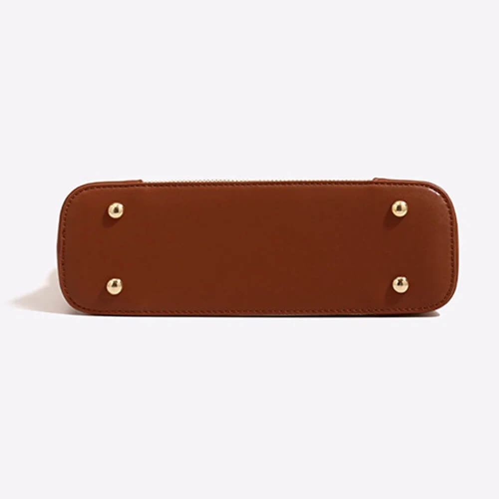 Bolsa Baguete de Couro Philomena por baixo