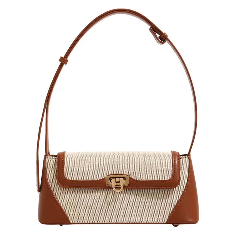 Bolsa Baguete de Couro Philomena