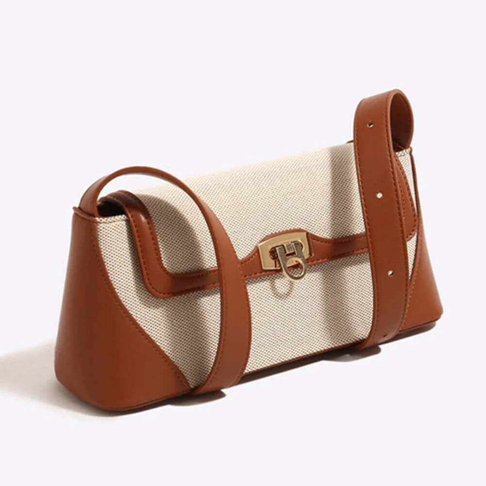 Bolsa Baguete de Couro Philomena