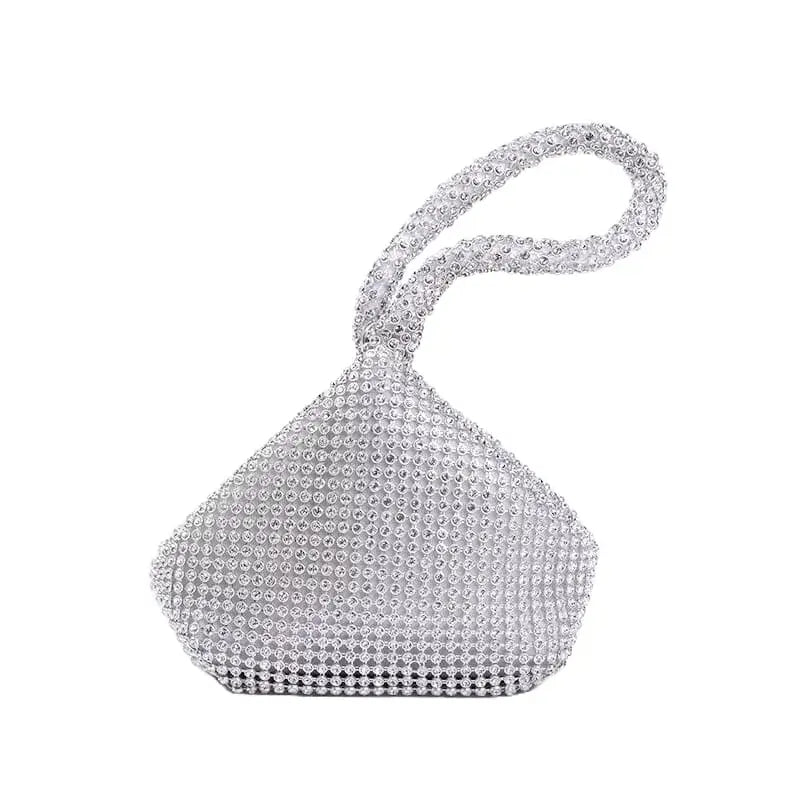 Bolsa de Mão Strass Mariana Prata