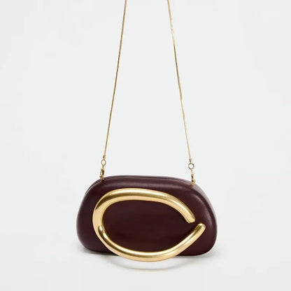 Bolsa Clutch com Alça Philippa Chocolate