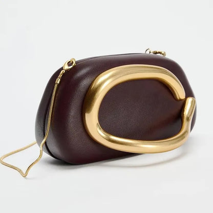 Bolsa Clutch com Alça Philippa Chocolate