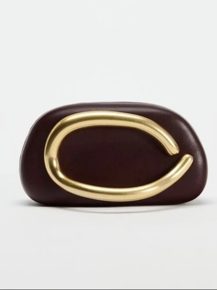 Bolsa Clutch com Alça Philippa Chocolate