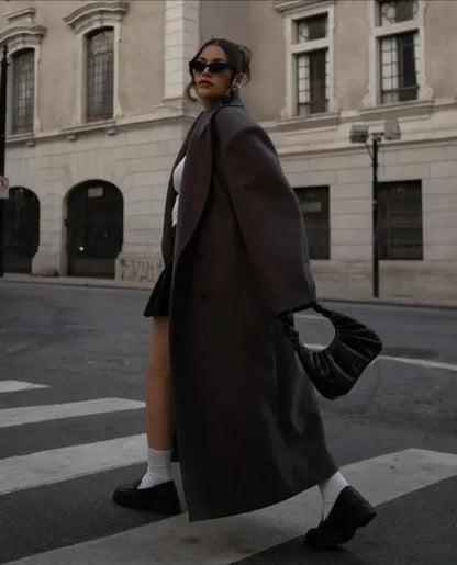 Bolsa Hobo Plissada Nila Preta