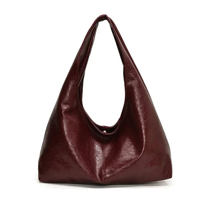 Bolsa Hobo de Couro Graça vinho