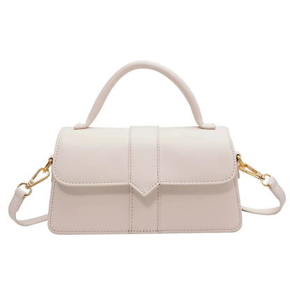 Bolsa Satchel de Couro Monroe Bege