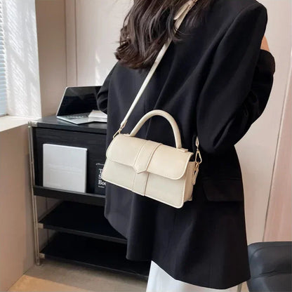 Bolsa Satchel de Couro Monroe Bege