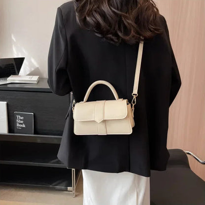 Bolsa Satchel de Couro Monroe Bege