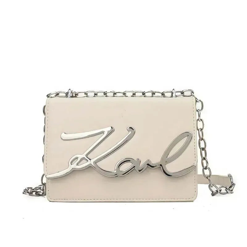 Bolsa tiracolo feminina karl branca