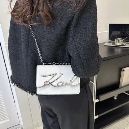 Bolsa tiracolo feminina karl branca modelo 1